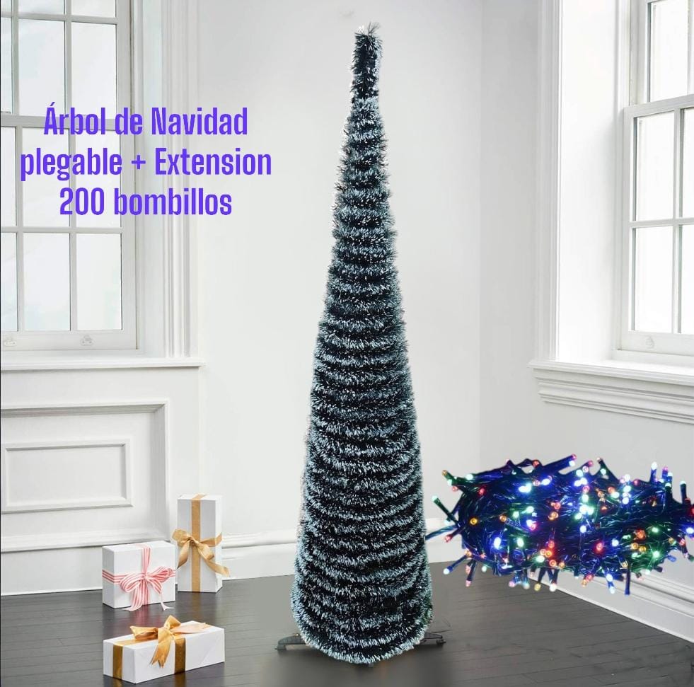 Árbol Navideño Plegable — Instálalo en 1 minuto y disfruta magia sin complicarte