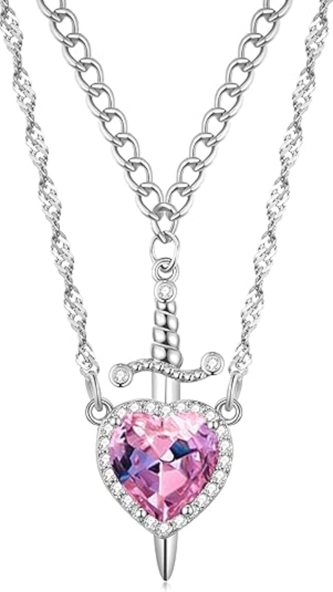 COLLAR CORAZÓN & ESPADA - El símbolo perfecto de amor, protección y conexión eterna