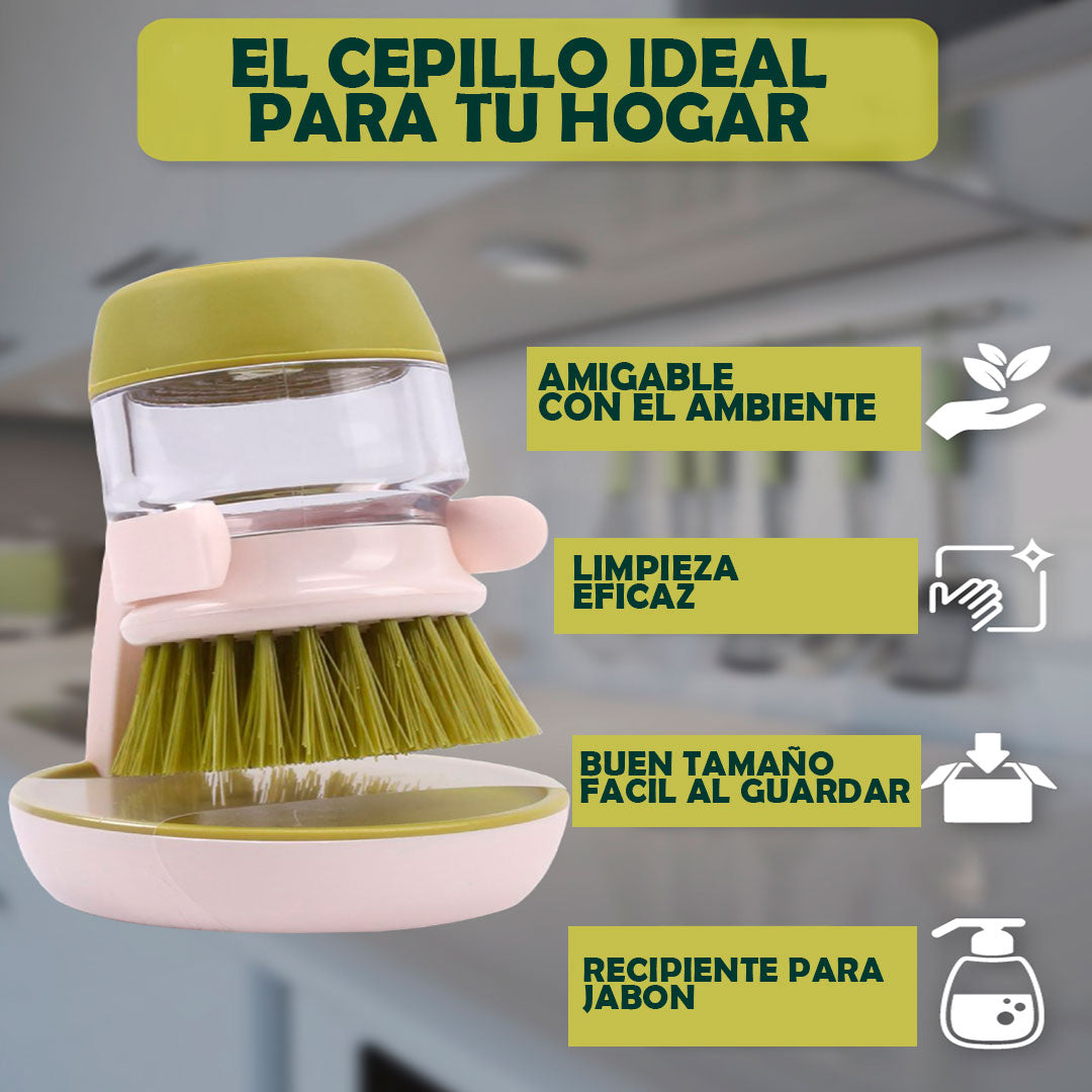 Cepillo Dispensador de Jabón – Lava Más Rápido y con Menos Esfuerzo