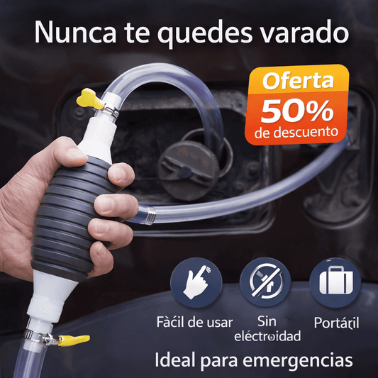 Bomba Manual de Succión Multifunción – Trasvasa Líquidos Fácil y Rápido