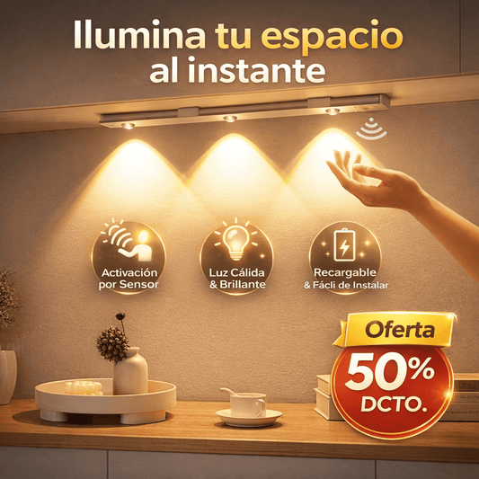 EcoBrillo Sensor: Pasa la mano… y se enciende sola ✨