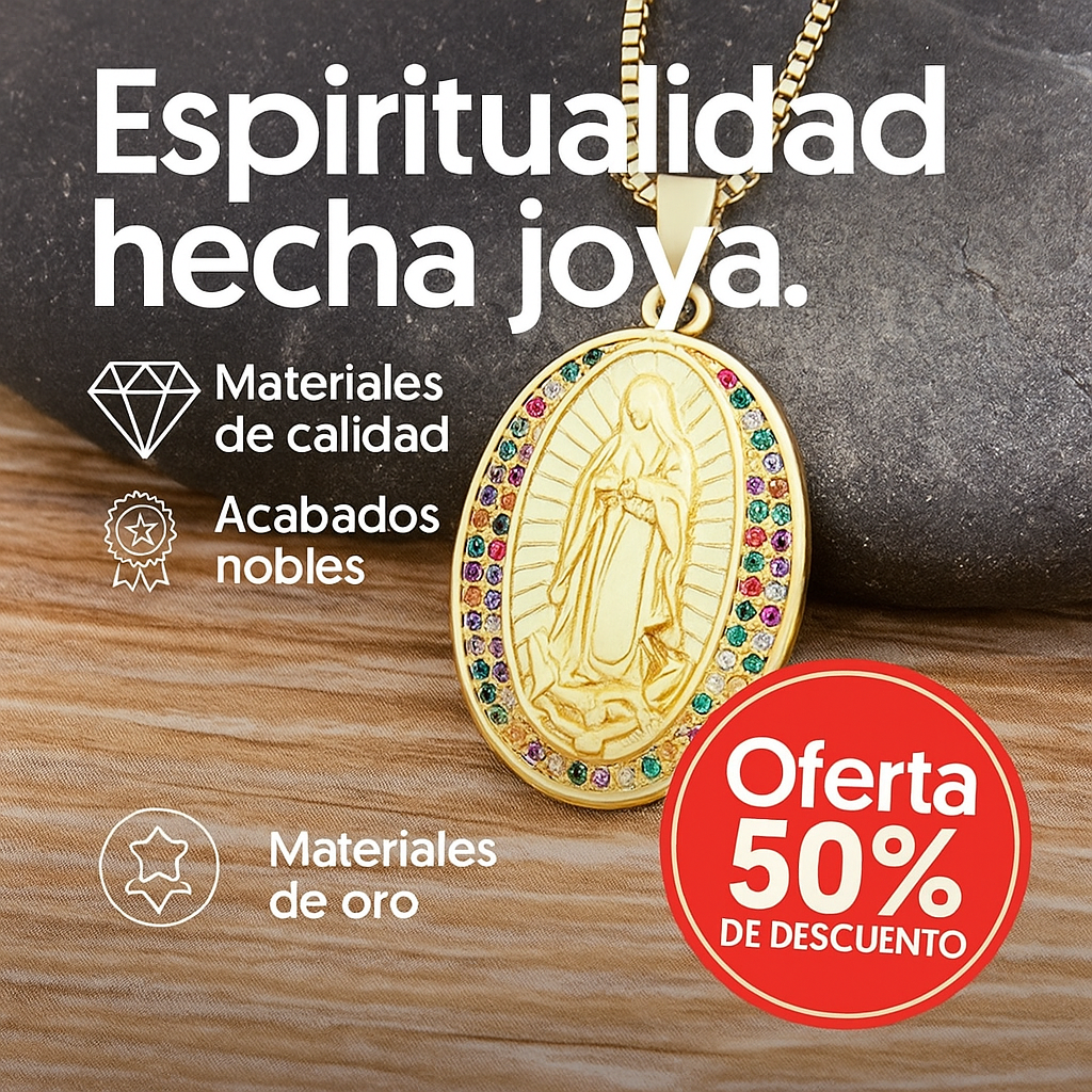 Collar DivinaGlam™ — La elegancia y protección de la Virgen María siempre contigo