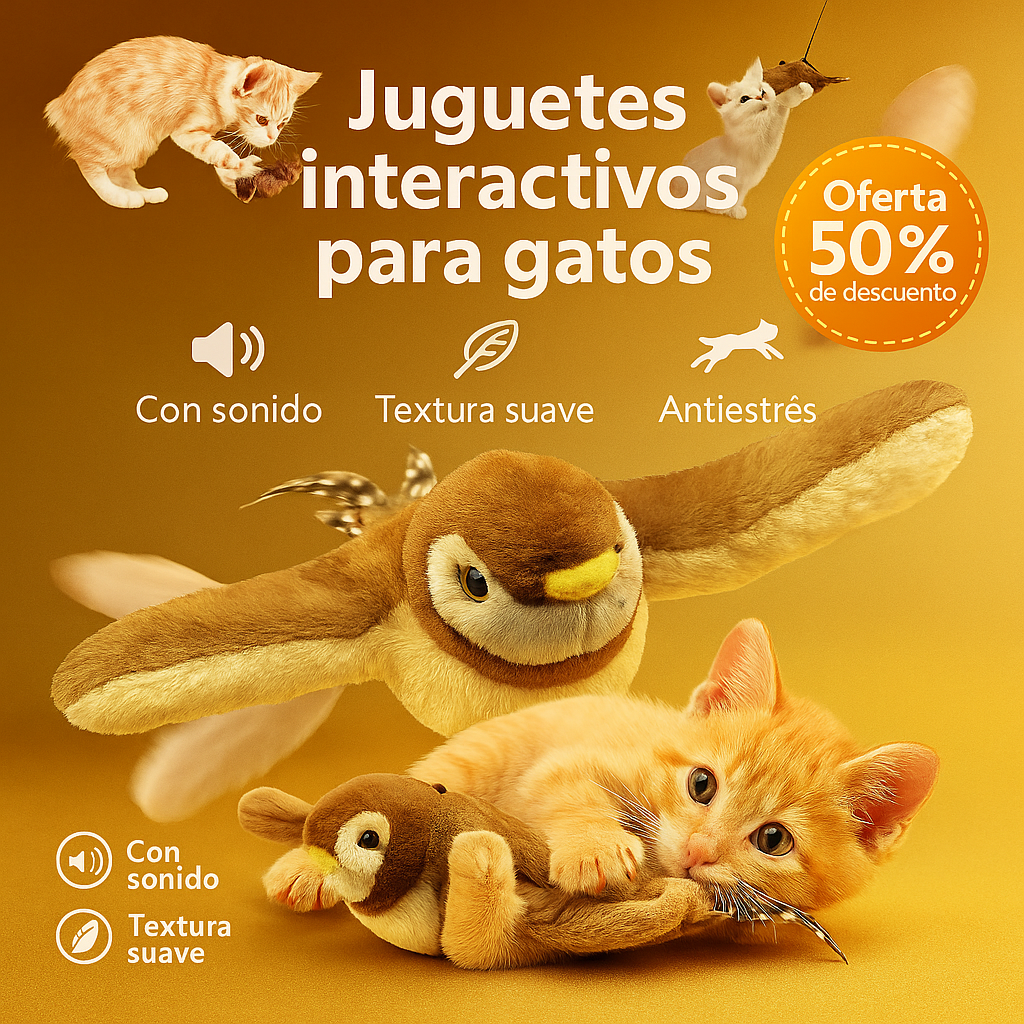 Flappy Bird Toy – El juguete que convierte a tu gato en un león cazador… ¡sin salir de la sala!