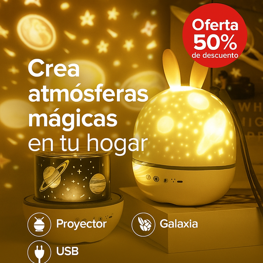 Proyector de Cielo Estrellado™ – Convierte tu habitación en un universo lleno de luz y calma