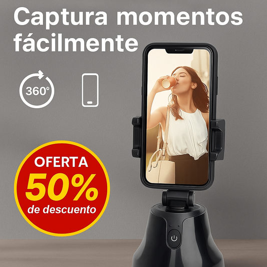 👉 Soporte Inteligente Auto-Tracking 360° — Cámara Seguidora Automática