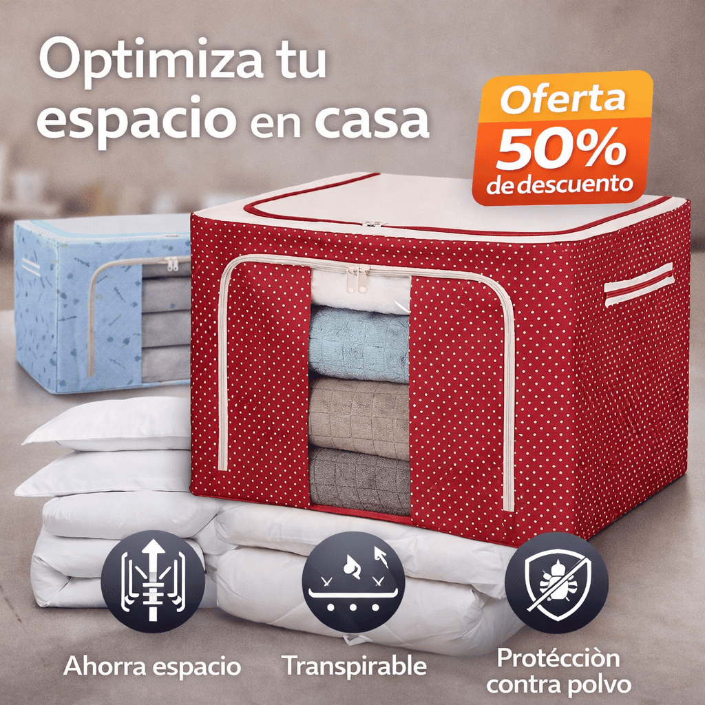 Organizador de Ropa y Cobijas 80L – Más Espacio y Orden en Tu Hogar