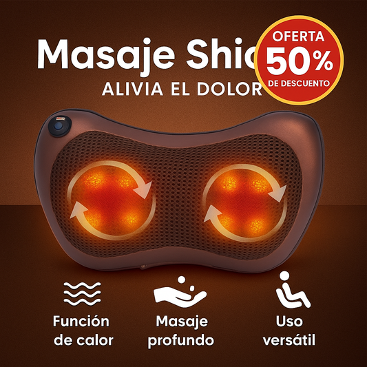 Masajeador Shiatsu TD Design – Alivio cómodo en cualquier momento