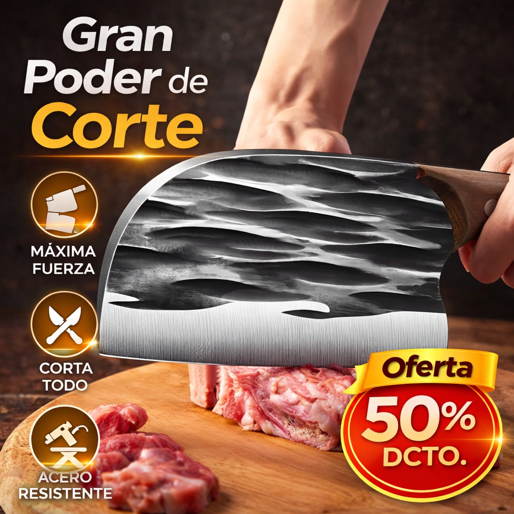 Cuchillo de Cocina Profesional de Acero Inoxidable – Corte Preciso y Sin Esfuerzo