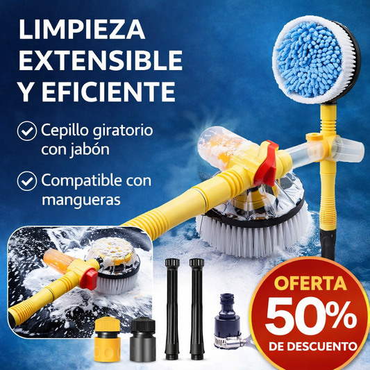 Cepillo para carro - Lava tu carro en casa, más rápido y sin gastar en lavadero