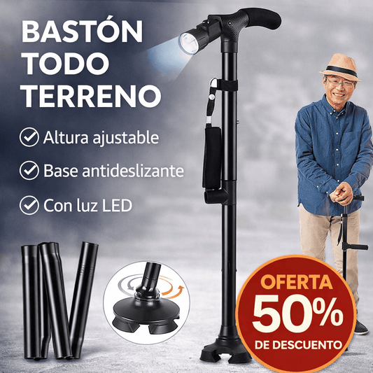 Bastón plegable - Más estabilidad y seguridad en cada paso