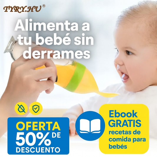 Cucharita Dispensadora TYRY.HU® – Alimentación fácil, limpia y sin estrés
