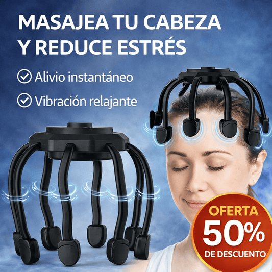 Masajeador cabeza - Relaja Tu Mente y Tu Cabeza en Minutos, Desde Casa