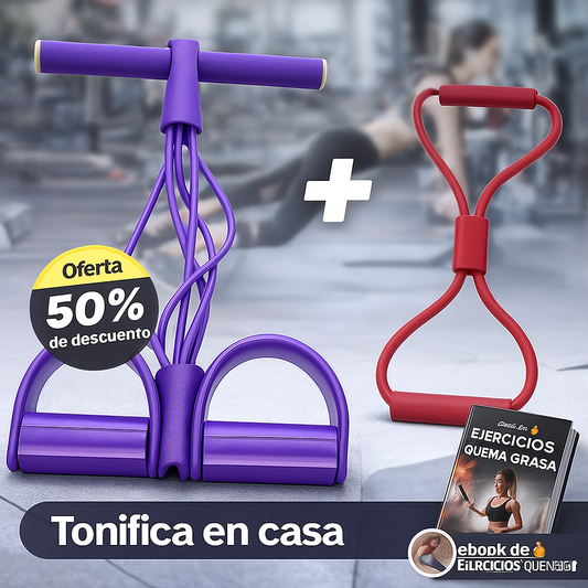 Combo Banda Elástica + Banda en 8 — Entrena en cualquier lugar y potencia cada movimiento