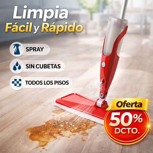 Trapero Mopa Spray – Limpieza Rápida Sin Baldes ni Esfuerzo