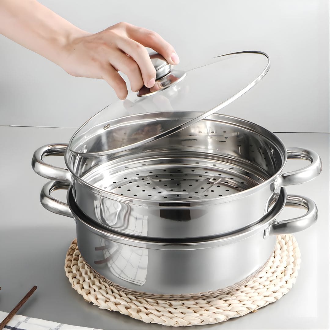 VaporChef Pro®: Olla Vaporera Doble Nutristeam