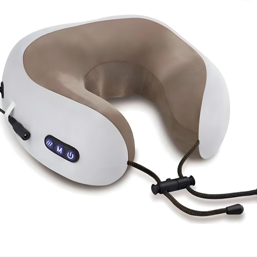 Almohada de Masaje Cervical Vibratoria – Relajación y Soporte Inteligente en Cualquier Lugar