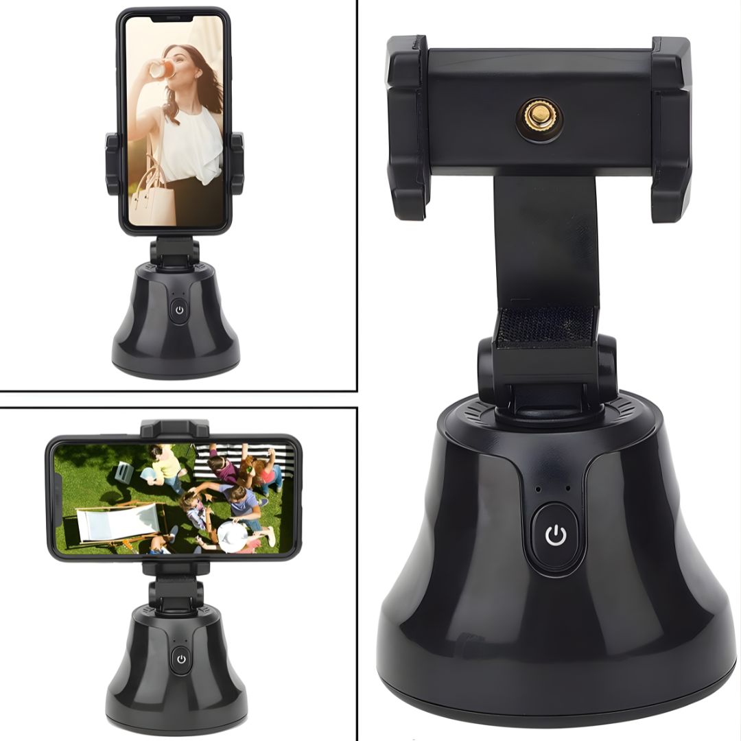 👉 Soporte Inteligente Auto-Tracking 360° — Cámara Seguidora Automática