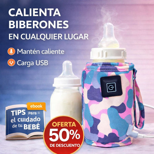Calentador biberón - La leche de tu bebé siempre a la temperatura ideal, estés donde estés