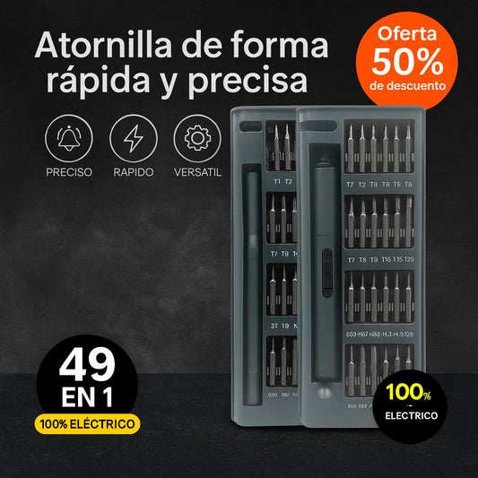Kit de Destornilladores de Precisión 49 en 1™ — La Herramienta Correcta para Cada Tornillo